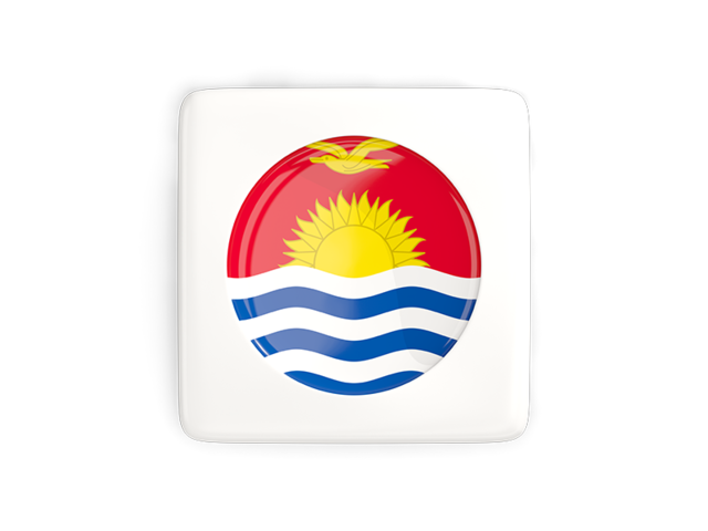 Square icon with round flag. Download flag icon of Kiribati at PNG format