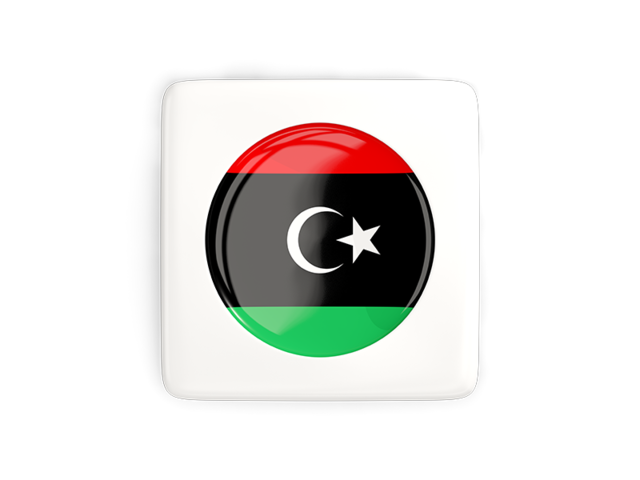 Square icon with round flag. Download flag icon of Libya at PNG format