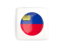 Liechtenstein. Square icon with round flag. Download icon.