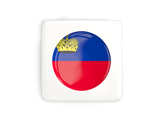 Square icon with round flag. Download flag icon of Liechtenstein at PNG format
