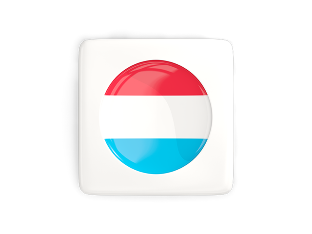 Square icon with round flag. Download flag icon of Luxembourg at PNG format
