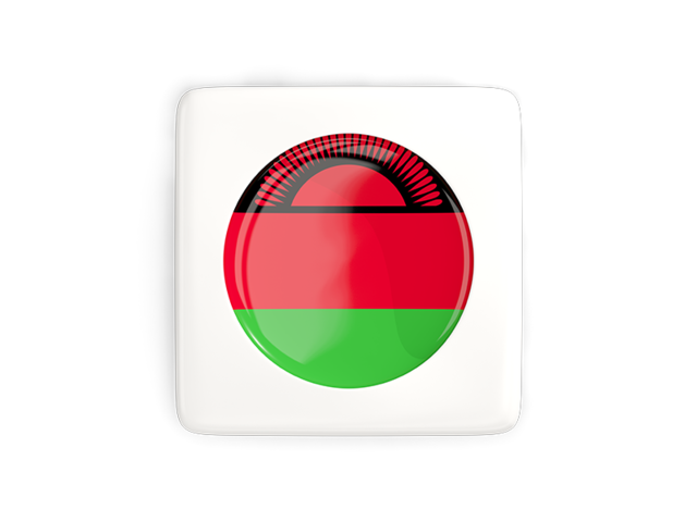 Square icon with round flag. Download flag icon of Malawi at PNG format