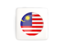 Malaysia. Square icon with round flag. Download icon.