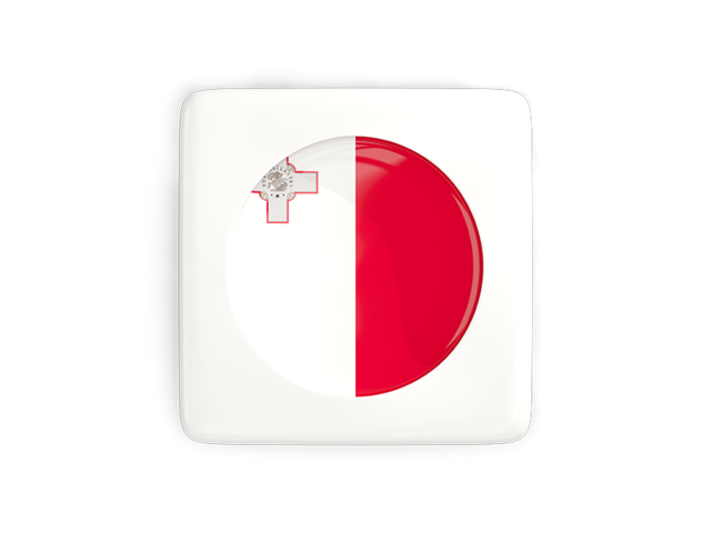 Square icon with round flag. Download flag icon of Malta at PNG format