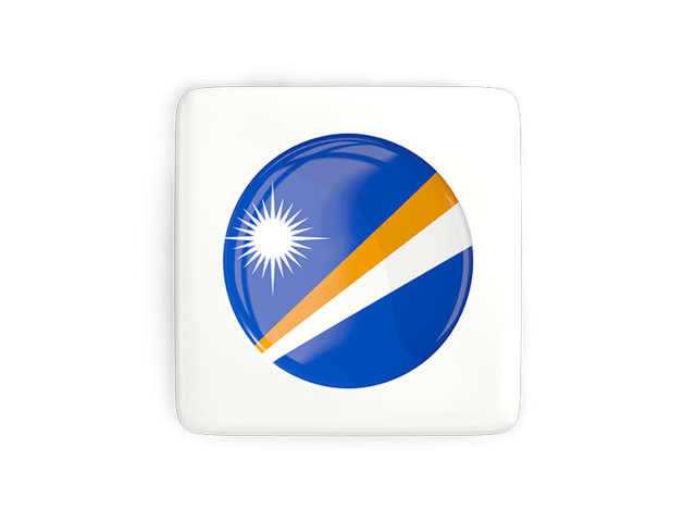 Square icon with round flag. Download flag icon of Marshall Islands at PNG format