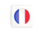 Mayotte. Square icon with round flag. Download icon.