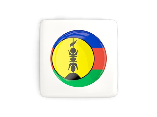 Square icon with round flag. Download flag icon of New Caledonia at PNG format