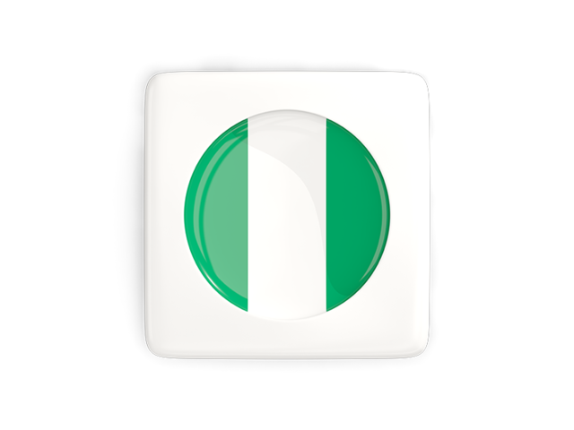 Square icon with round flag. Download flag icon of Nigeria at PNG format