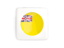 Niue. Square icon with round flag. Download icon.