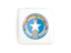 Northern Mariana Islands. Square icon with round flag. Download icon.