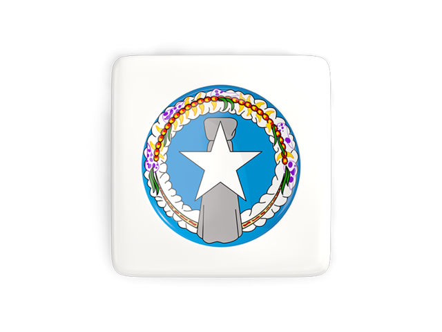 Square icon with round flag. Download flag icon of Northern Mariana Islands at PNG format