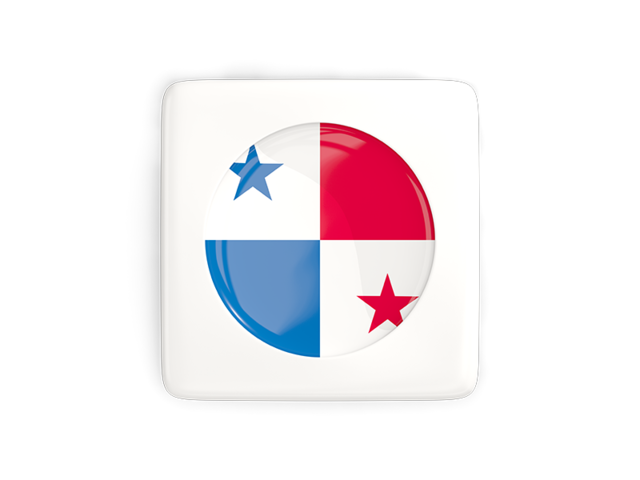 Square icon with round flag. Download flag icon of Panama at PNG format