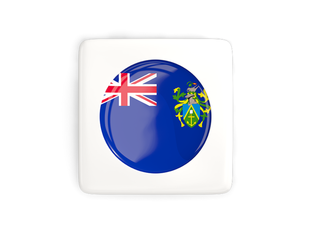 Square icon with round flag. Download flag icon of Pitcairn Islands at PNG format