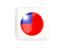 Taiwan. Square icon with round flag. Download icon.