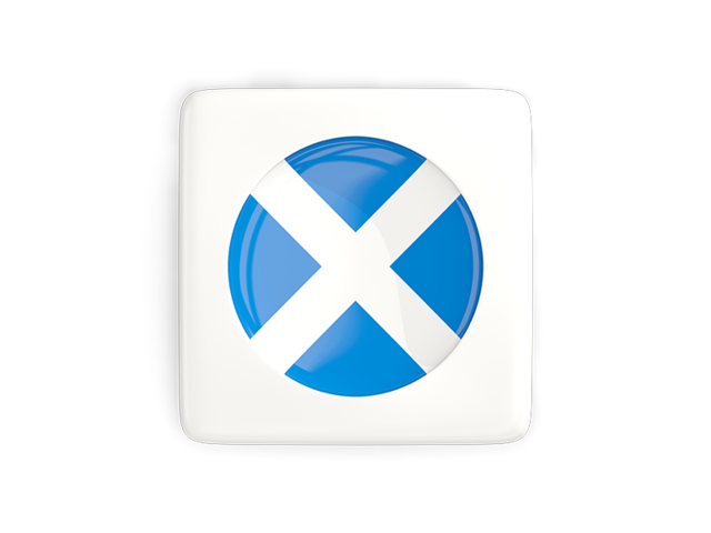 Square icon with round flag. Download flag icon of Scotland at PNG format