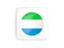 Sierra Leone. Square icon with round flag. Download icon.