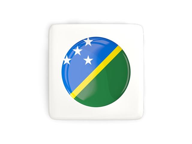 Square icon with round flag. Download flag icon of Solomon Islands at PNG format