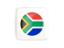 South Africa. Square icon with round flag. Download icon.