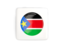 South Sudan. Square icon with round flag. Download icon.