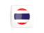 Thailand. Square icon with round flag. Download icon.