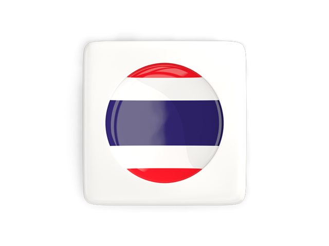 Square icon with round flag. Download flag icon of Thailand at PNG format