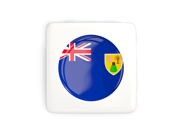 Square icon with round flag. Download flag icon of Turks and Caicos Islands at PNG format