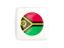 Vanuatu. Square icon with round flag. Download icon.
