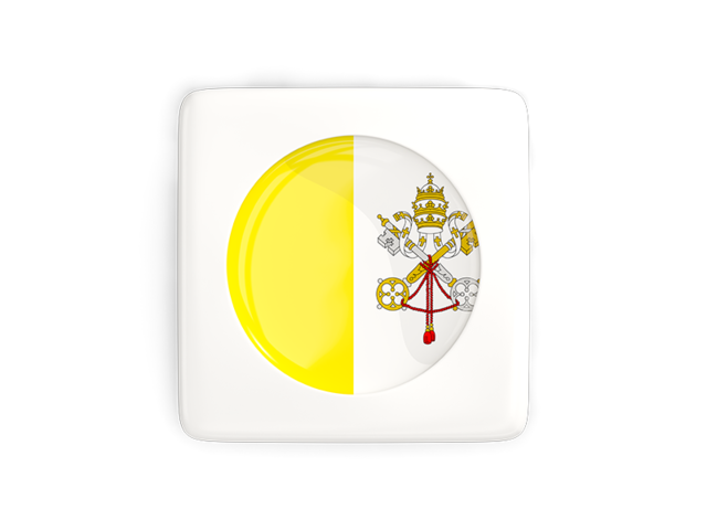 Square icon with round flag. Download flag icon of Vatican City at PNG format