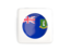 Virgin Islands. Square icon with round flag. Download icon.