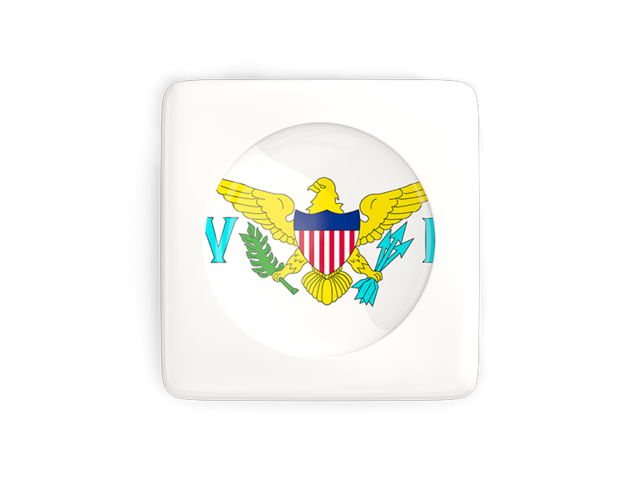 Square icon with round flag. Download flag icon of Virgin Islands of the United States at PNG format