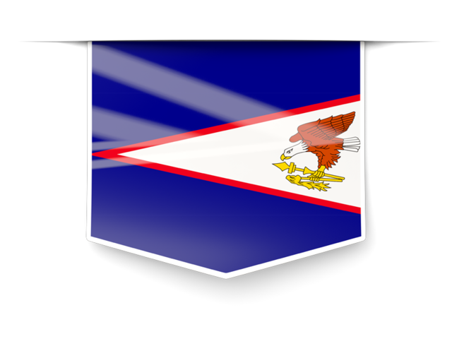 Square label. Download flag icon of American Samoa at PNG format