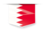 Bahrain. Square label. Download icon.