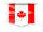 Canada. Square label. Download icon.