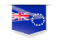 Cook Islands. Square label. Download icon.