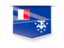 French Southern and Antarctic Lands. Square label. Download icon.