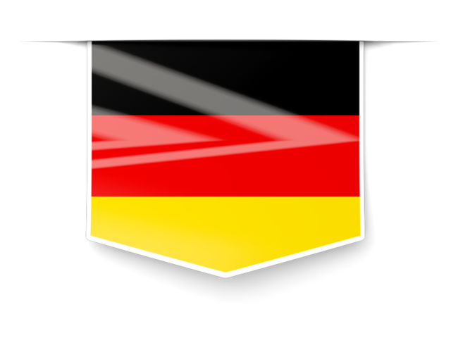 Square label. Download flag icon of Germany at PNG format