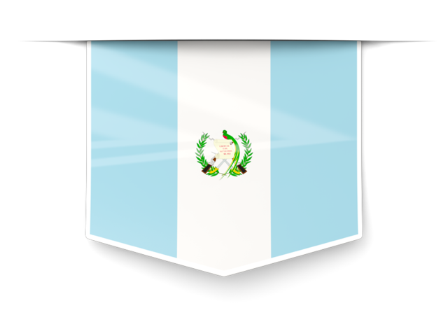 Square label. Download flag icon of Guatemala at PNG format