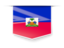 Haiti. Square label. Download icon.