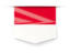 Indonesia. Square label. Download icon.