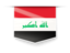 Iraq. Square label. Download icon.