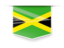 Jamaica. Square label. Download icon.
