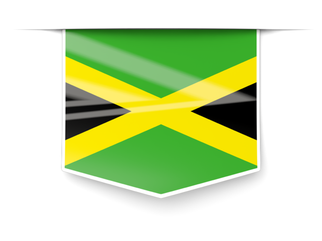 Square label. Download flag icon of Jamaica at PNG format