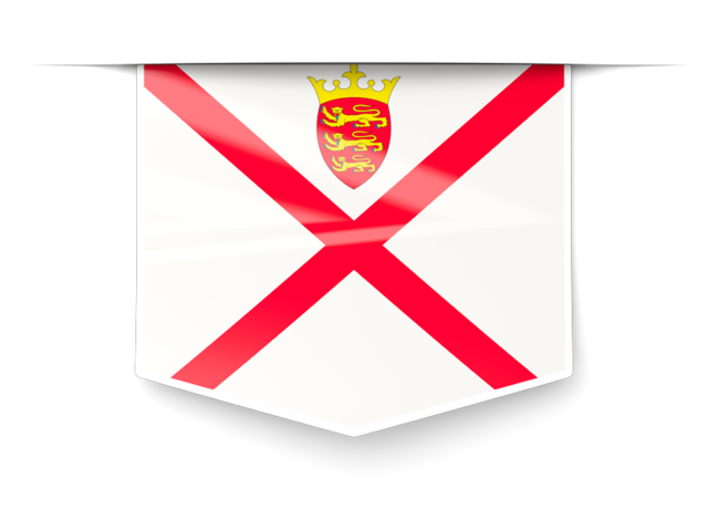 Square label. Download flag icon of Jersey at PNG format