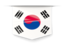 South Korea. Square label. Download icon.