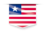 Liberia. Square label. Download icon.