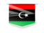 Libya. Square label. Download icon.