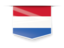 Netherlands. Square label. Download icon.