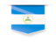 Nicaragua. Square label. Download icon.