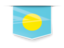 Palau. Square label. Download icon.