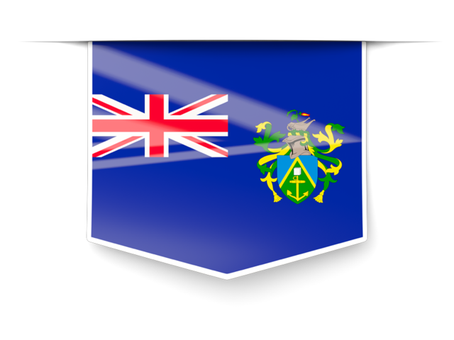 Square label. Download flag icon of Pitcairn Islands at PNG format
